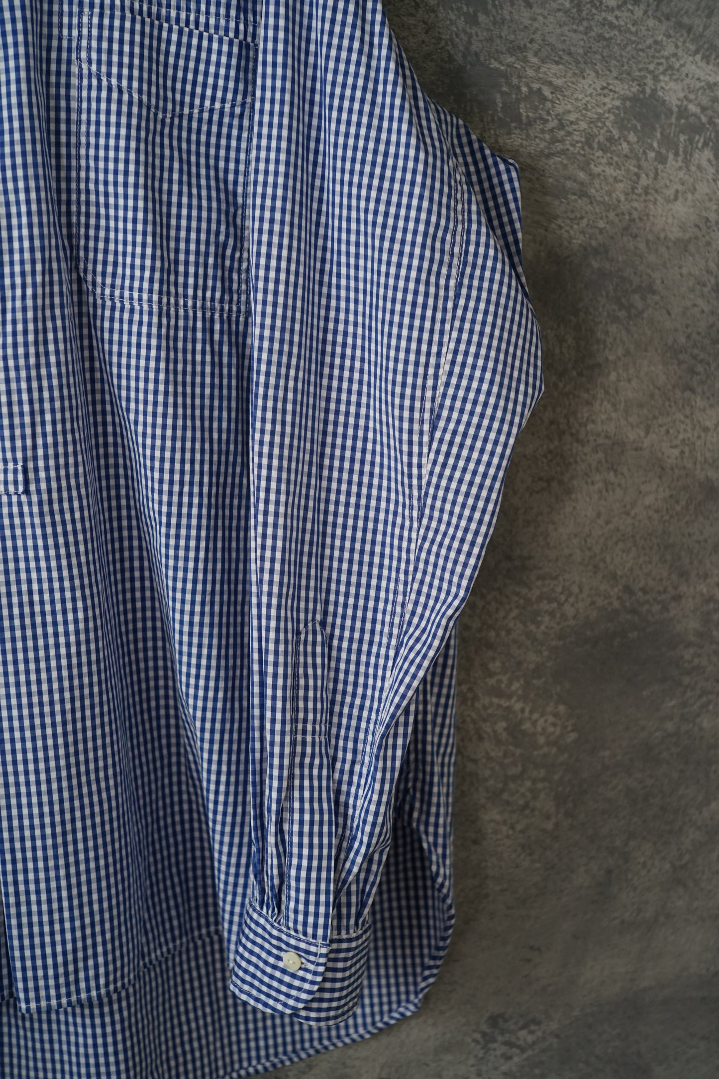 ギンガムチェックプルオーバーワークシャツ