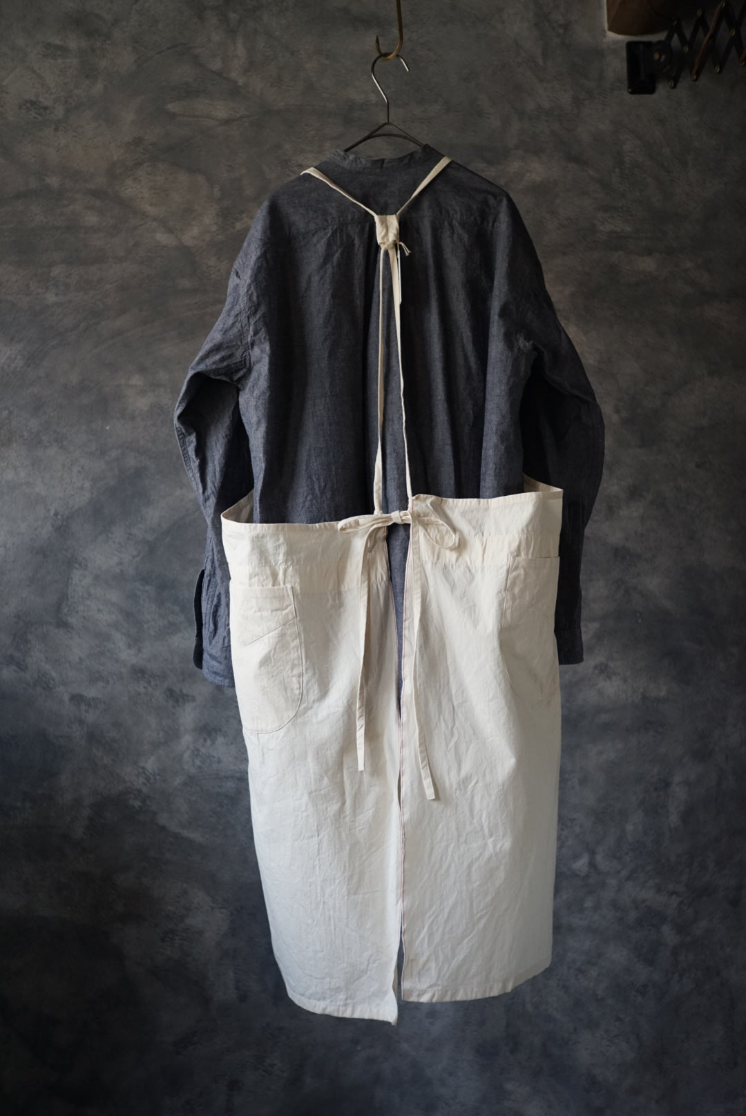 ワークエプロンⅠ 生成り耳付き