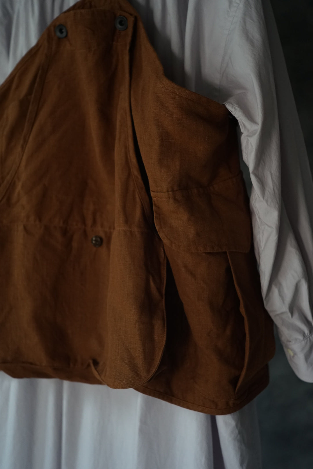 hunting apron vest thick linen