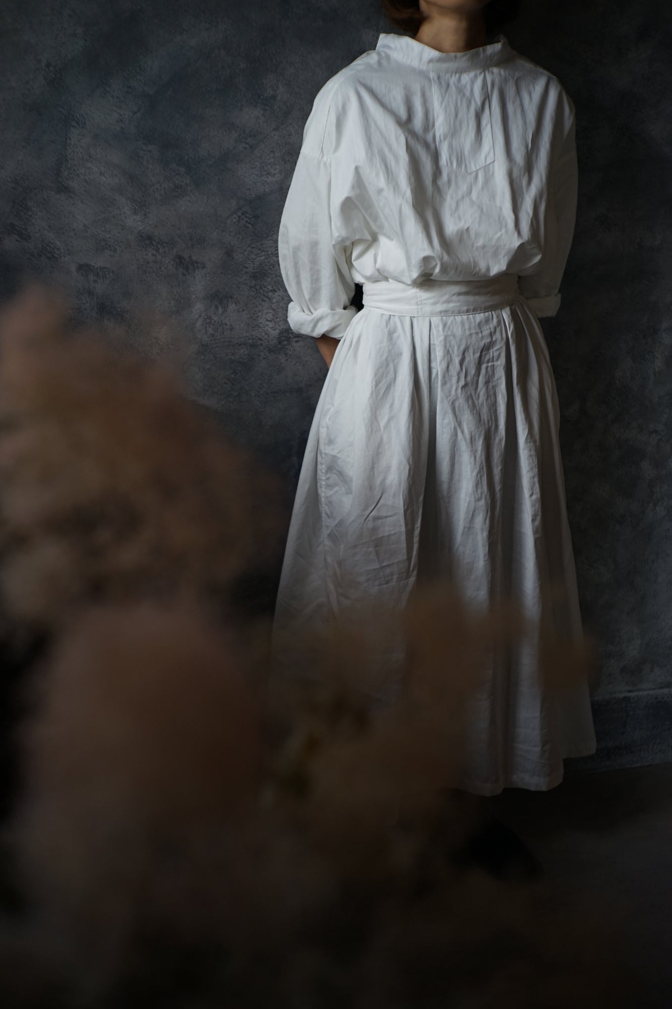 コットンリネンメディカワンピース