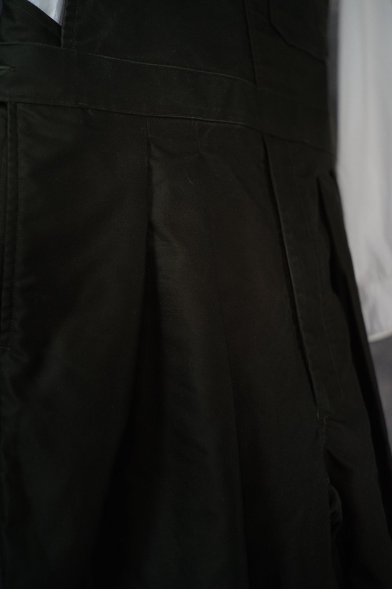 Giza cotton moleskin overalls straight type