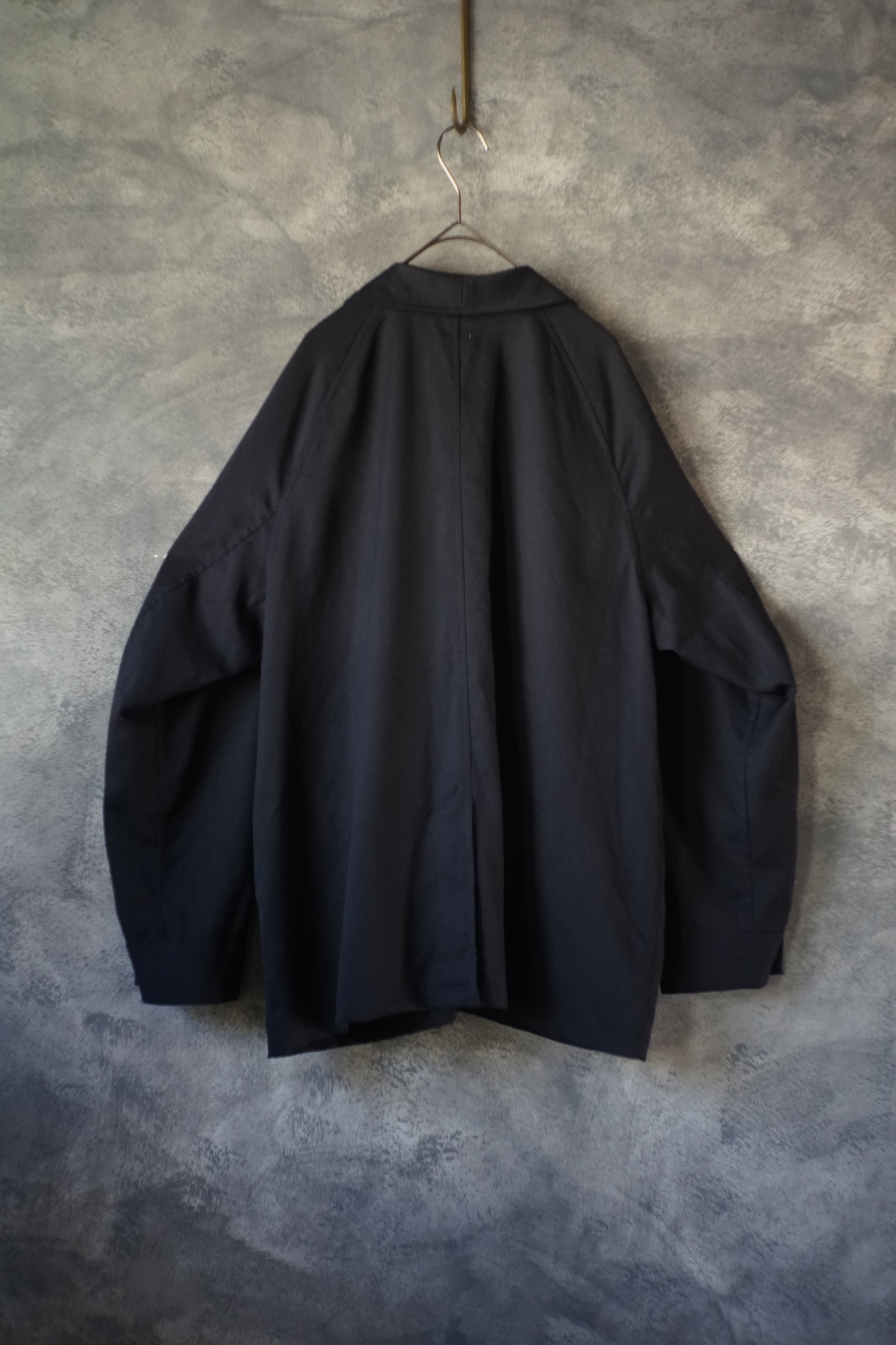 受注生産】ダブルブレストカバーオール ウォッシャブルウール – 縫人