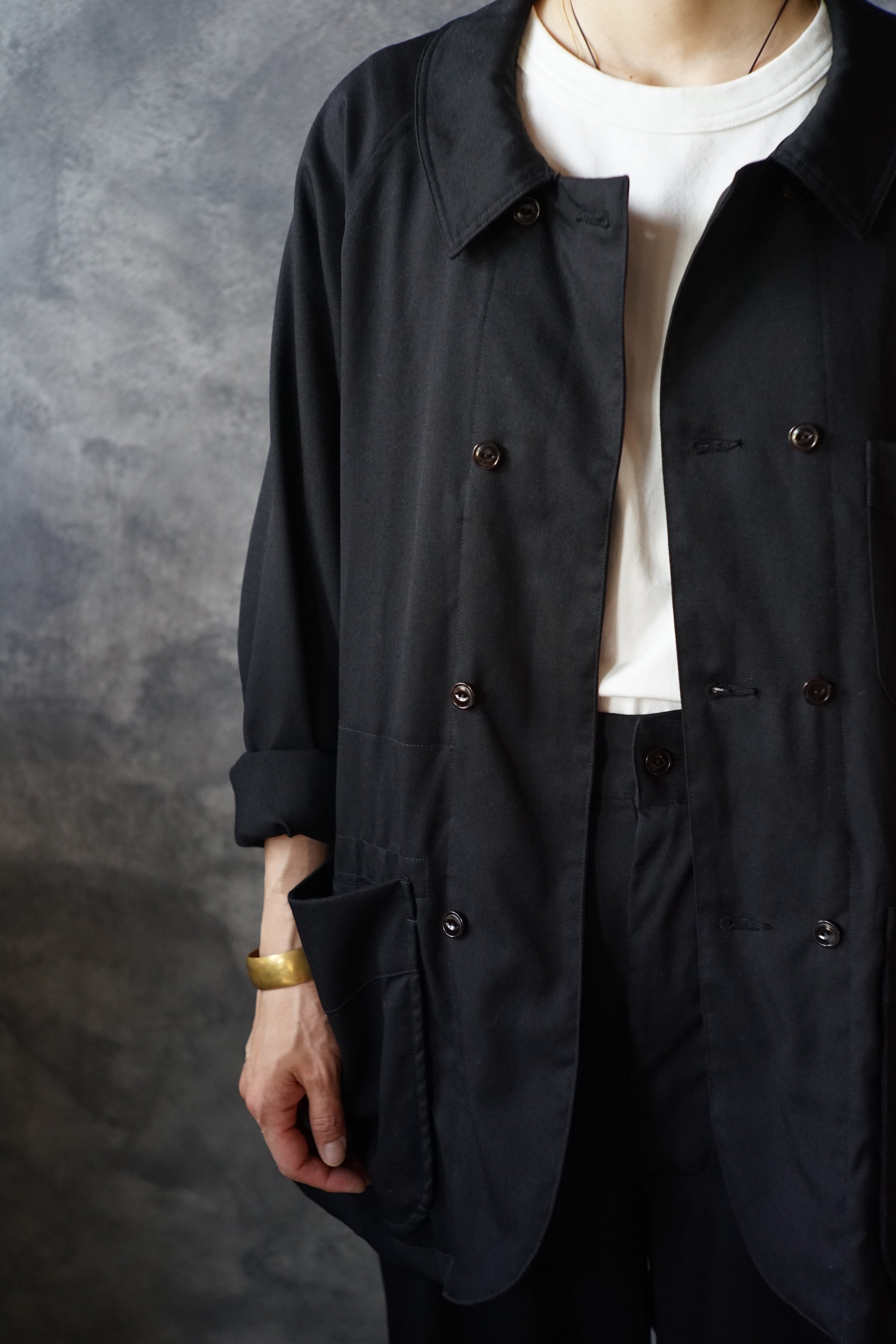 NEW】ダブルブレストカバーオール ウォッシャブルウール – 縫人-nuito-