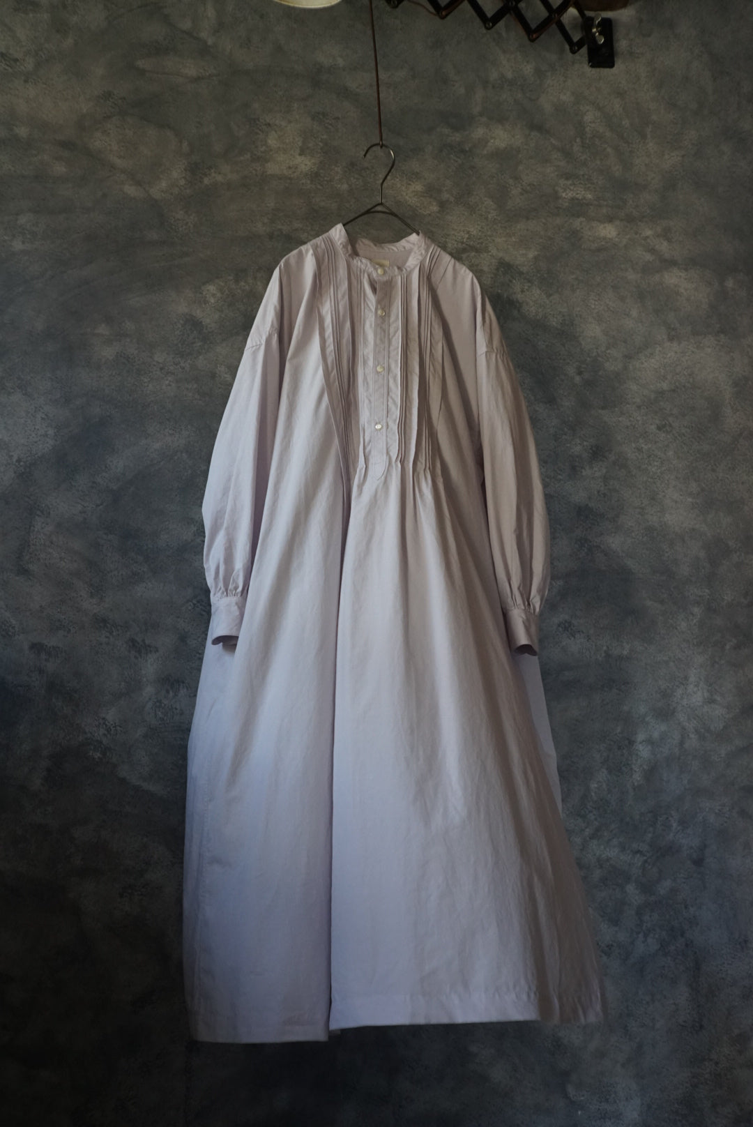 Antique pintuck dress cotton linen