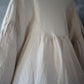 High-density linen CS rib switching dress
