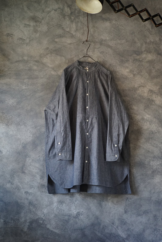 pintuck chambray shirt tunic