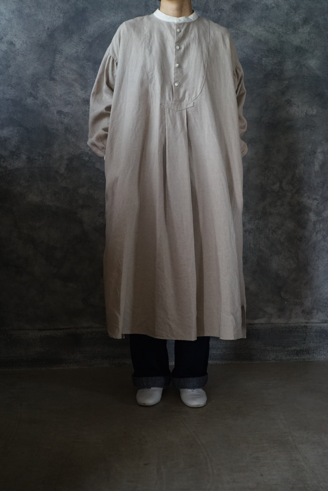 own garment products シャツ　チュニック On One's Own ブラウス シャツ 綿100ダブルガーゼチュニックシャツ