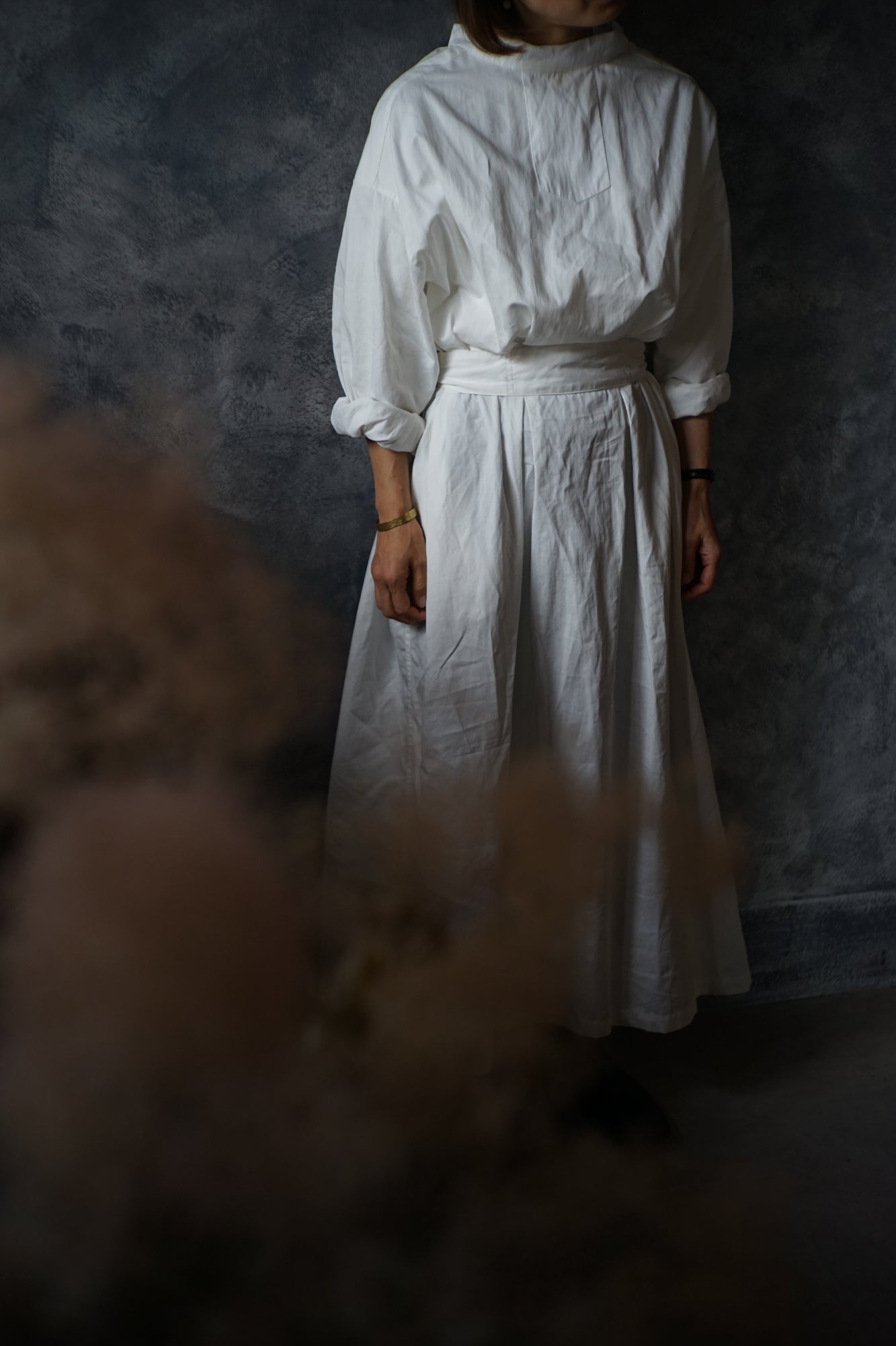 Cotton linen medica dress