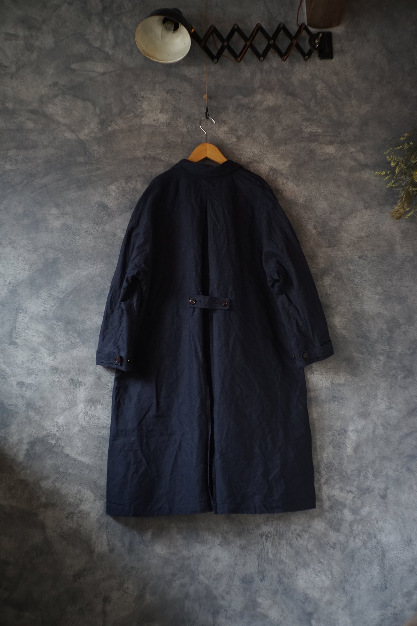 Japanese paper linen shop coat 