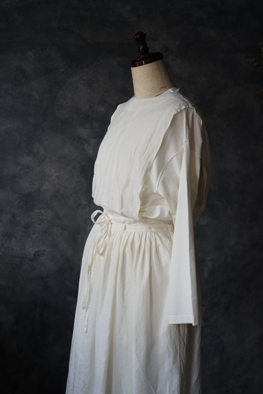 High count linen apron dress III 