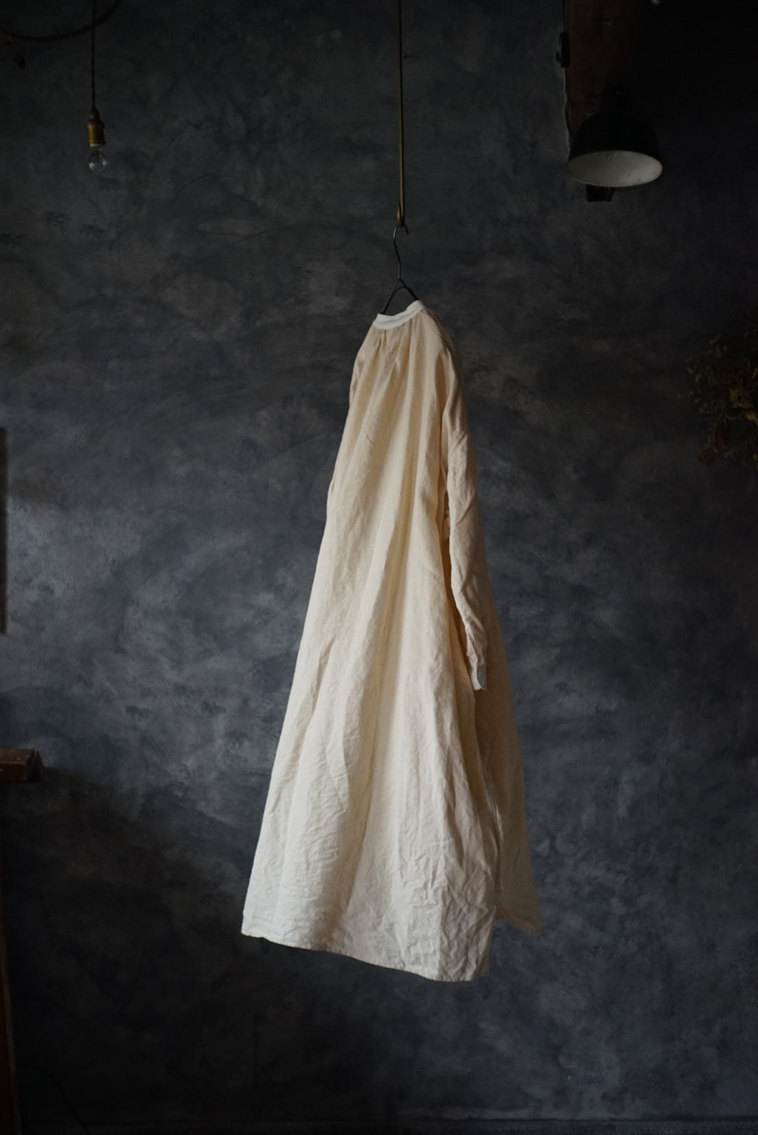 Hemp Cleric French Antique Shirt Dress