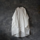 Dense linen white double-breasted tunic 