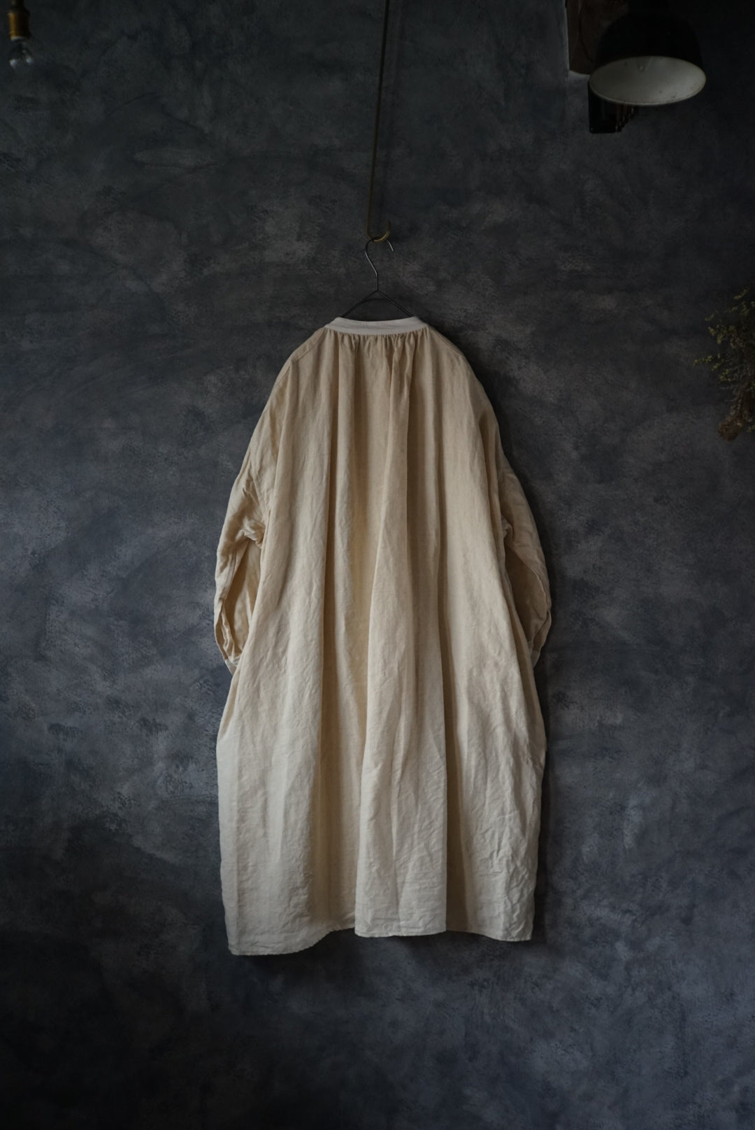 Hemp Cleric French Antique Shirt Dress